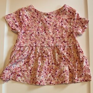 🍓3/$10 Joe Fresh Floral Short Sleeve Kids Tee size 6-12m